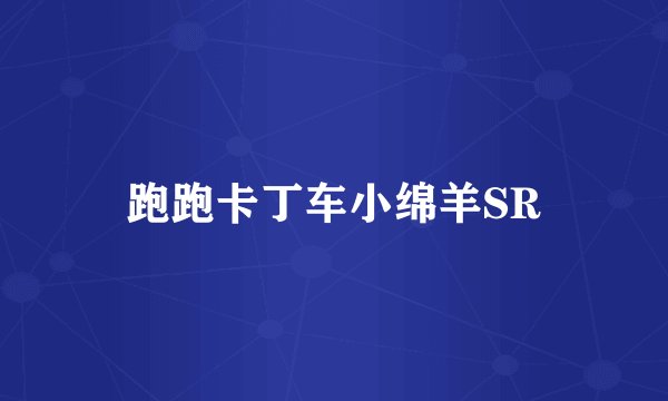 跑跑卡丁车小绵羊SR
