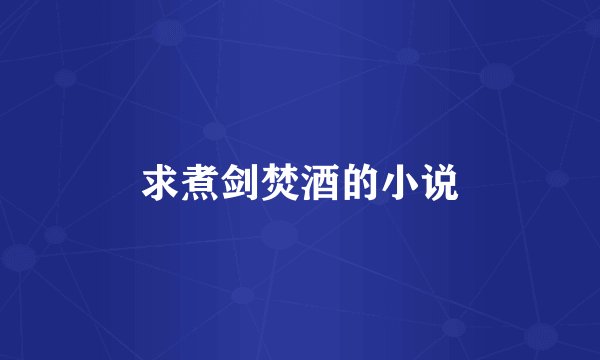 求煮剑焚酒的小说