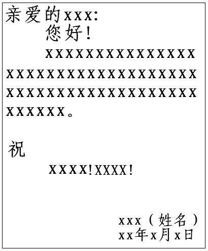 写信格式 ？（图片）