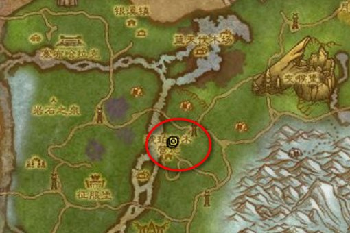 魔兽世界灰熊丘陵大脚在哪刷具体位置帮忙圈出来！