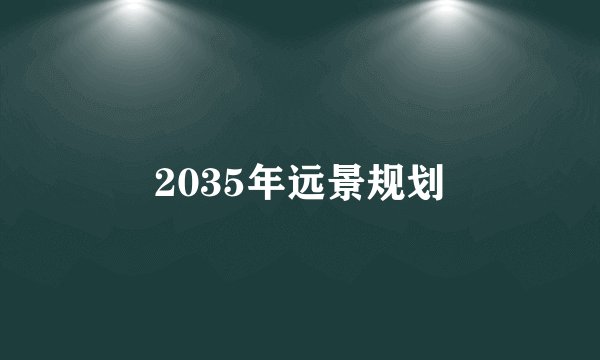 2035年远景规划