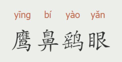 鹰鼻鹞眼是什么意思