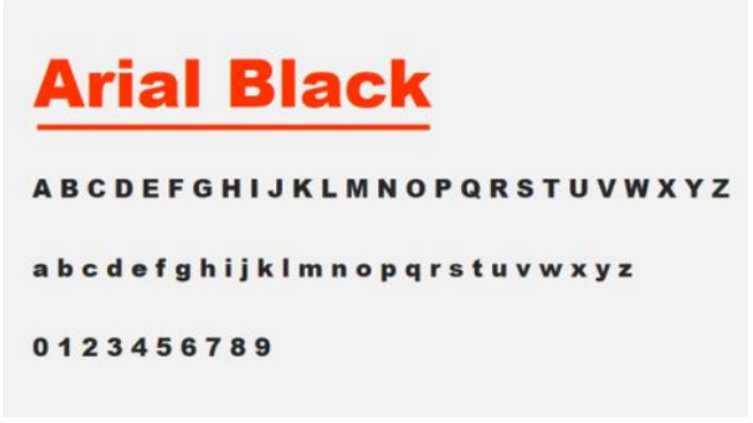 Arial Black是什么字体？