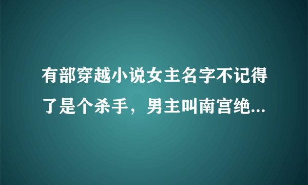 有部穿越小说女主名字不记得了是个杀手，男主叫南宫绝，五年后女主带了个男主的儿子这本书叫什么名字
