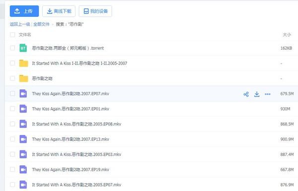 想求台湾林依晨版恶作剧之吻1-2，想重刷一下，发现找不到了，看到您分享过，想跟您求一下资源，感谢！！