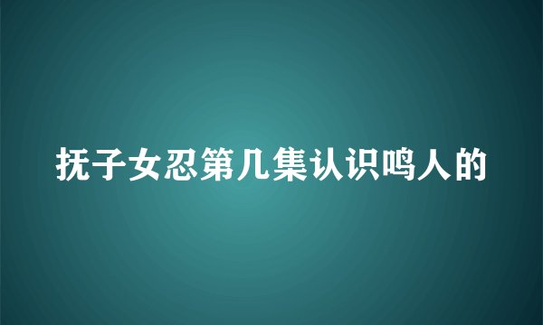 抚子女忍第几集认识鸣人的