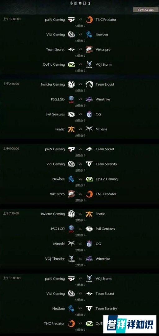 Ti8分组、小组赛程、全明星赛今日出炉!