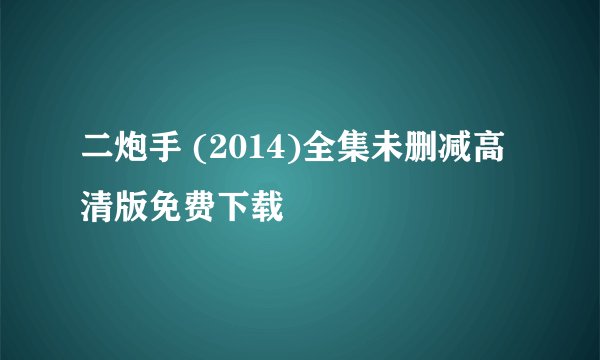 二炮手 (2014)全集未删减高清版免费下载