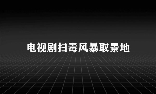 电视剧扫毒风暴取景地