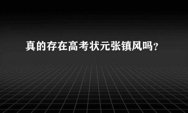 真的存在高考状元张镇风吗？