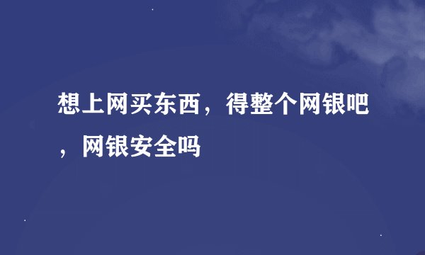 想上网买东西，得整个网银吧，网银安全吗