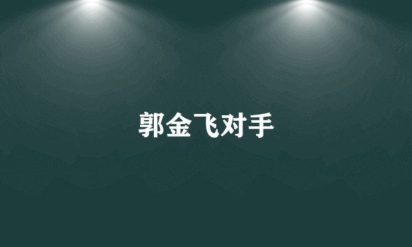 郭金飞对手