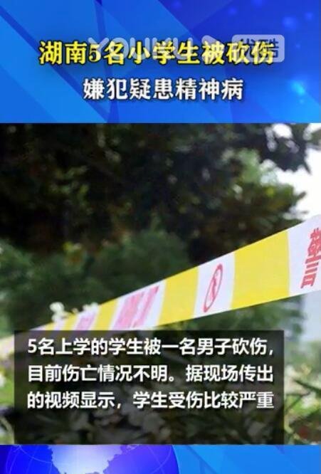 湖南5名学生被砍伤 嫌犯疑患精神病 这是咋情况?