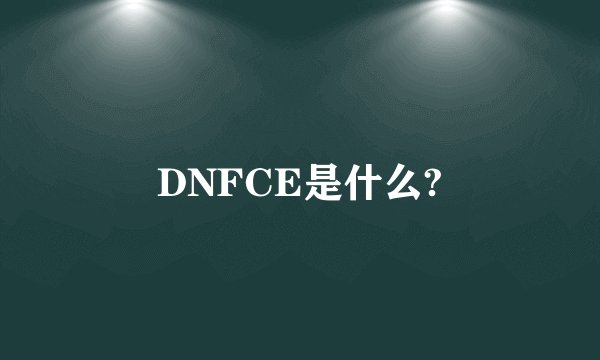 DNFCE是什么?