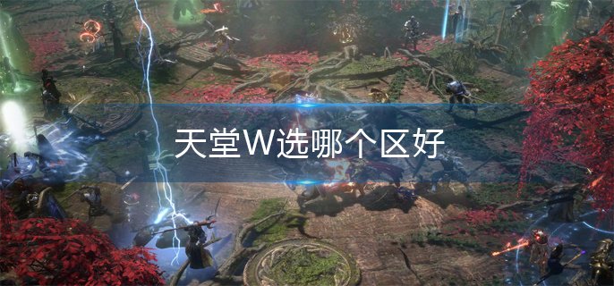 天堂W选哪个区好-天堂W区服选择推荐
