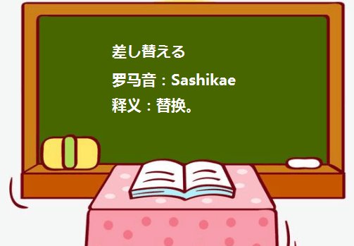 差し替える，入れ替える，取り替える有何区别？