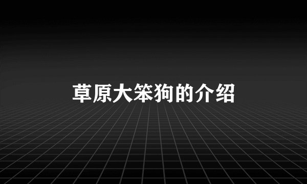 草原大笨狗的介绍
