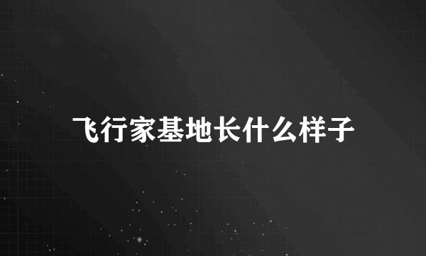 飞行家基地长什么样子