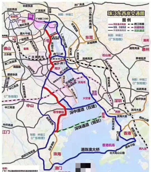 深中通道中山出口位置图(共28个出口)