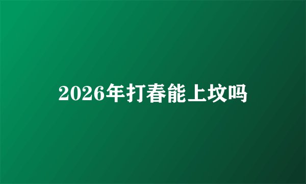 2026年打春能上坟吗