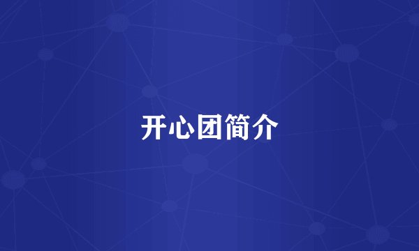开心团简介