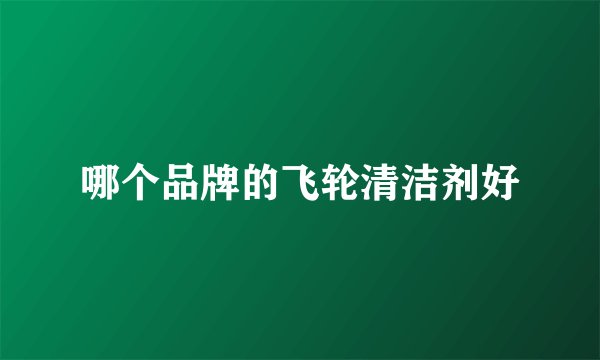 哪个品牌的飞轮清洁剂好