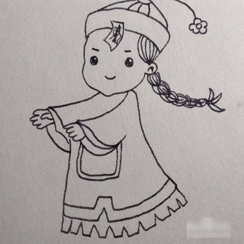 二爷僵尸怎么画