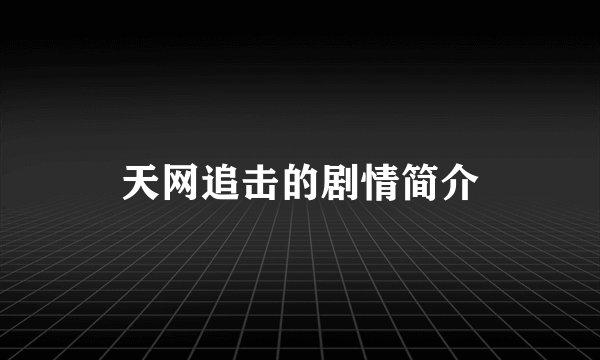 天网追击的剧情简介