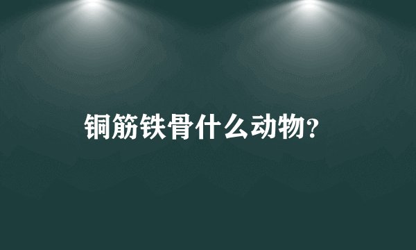 铜筋铁骨什么动物？