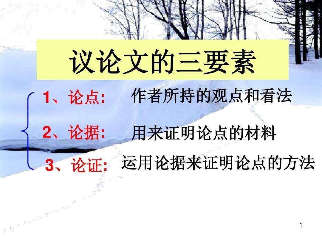什么叫论点，论据，论证。可以列出一个例子出来具体说明一下吗？？？谢谢！！！
