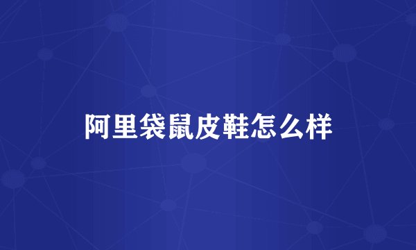 阿里袋鼠皮鞋怎么样
