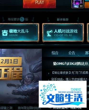 lol观战进不去。