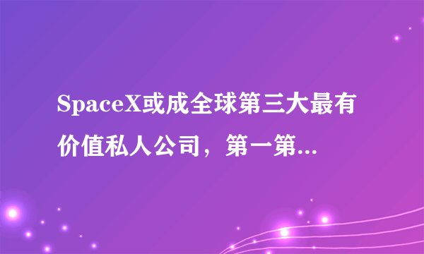 SpaceX或成全球第三大最有价值私人公司，第一第二都在中国！