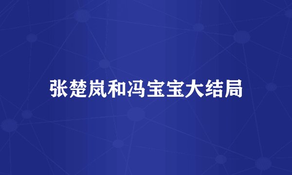 张楚岚和冯宝宝大结局