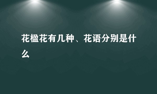 花楹花有几种、花语分别是什么