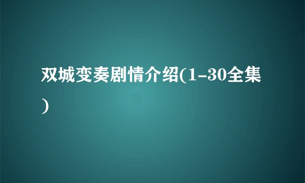双城变奏剧情介绍(1-30全集)