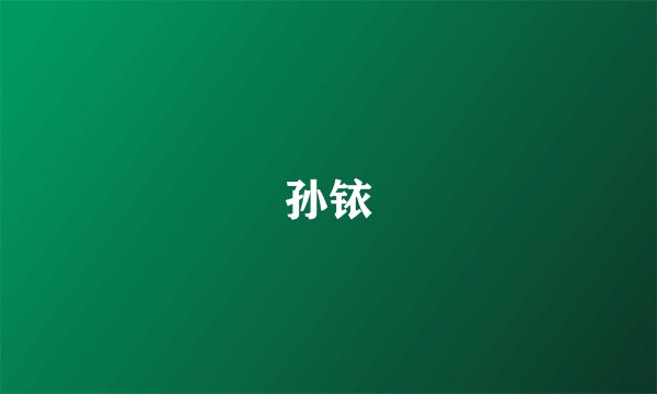 孙铱
