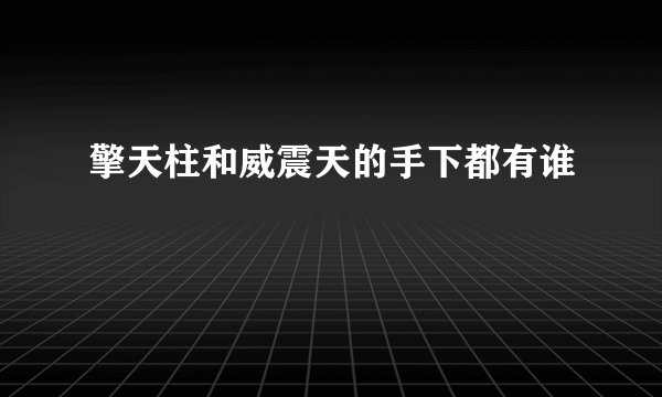 擎天柱和威震天的手下都有谁