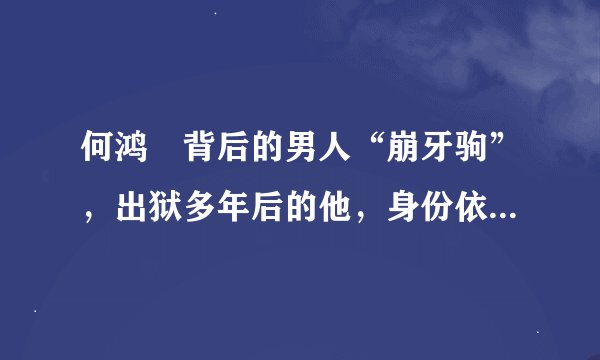 何鸿燊背后的男人“崩牙驹”，出狱多年后的他，身份依旧令人意外......