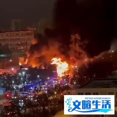 莫斯科！莫斯科精密技术研究所附近的一场大火