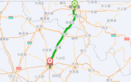 哈尔滨到长春距离