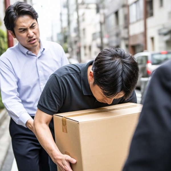 日本搬家工人当着丈夫面被欺负的原