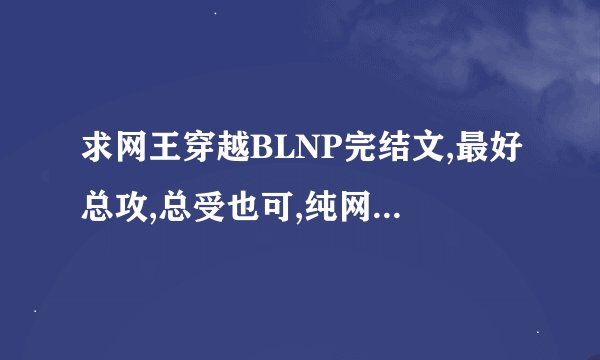 求网王穿越BLNP完结文,最好总攻,总受也可,纯网王,加东邦也...