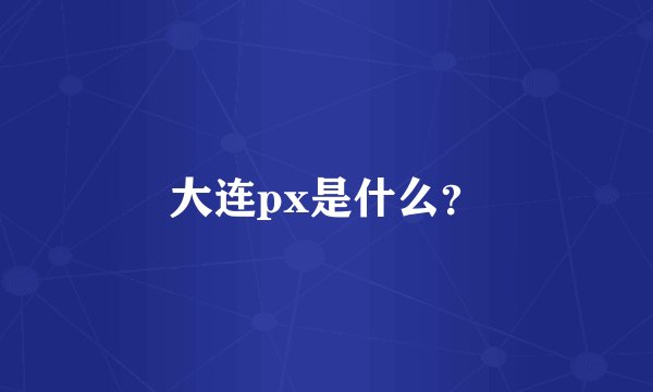 大连px是什么？