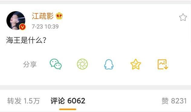 江疏影为什么会问“海王是什么”？