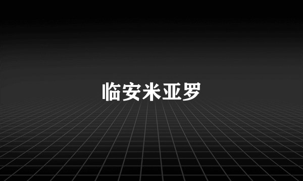 临安米亚罗