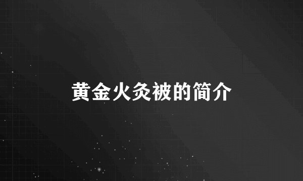 黄金火灸被的简介