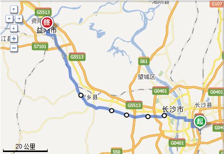 从长沙南站到益阳走319国道怎么走