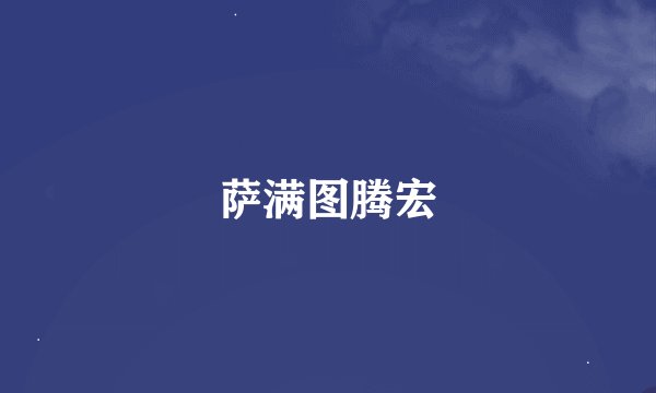 萨满图腾宏