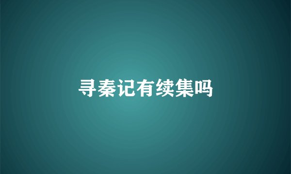 寻秦记有续集吗